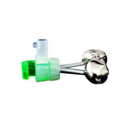 10-1PC Fishing Bite Alarms Fishing Rod Bells Tip Clip Bells Ring Green ABS