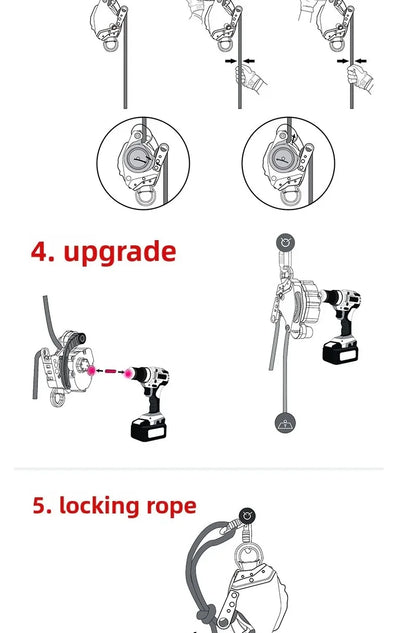 Awah Z3 same style lifting/lowering device Electric Ascender Lift Retarder，