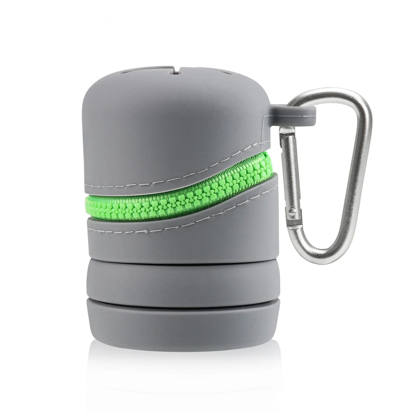 Fly Fishing Box Foldable Silicone Boxes With Zipper Portable Multifunctional Trash Can With Carabiner Clips Fishing Accessories