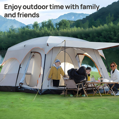 3-6 Person Camp Tent, Sunscreen, Anti-mosquito, Portable Tent,