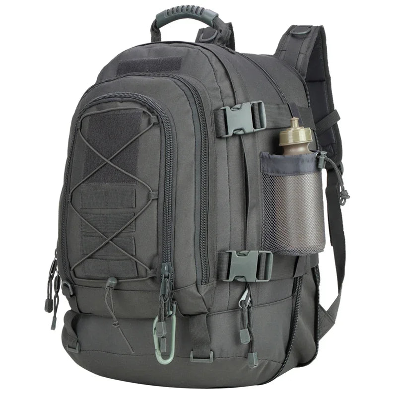 LQARMY 60L Male Travel Tactical backpack  Hiking Camping  Expandable
