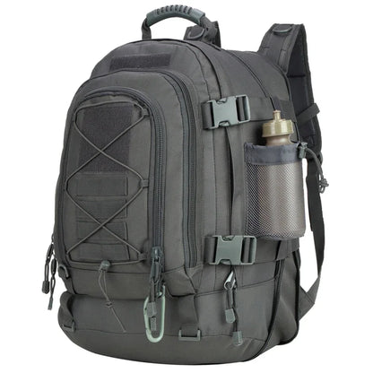 LQARMY 60L Male Travel Tactical backpack  Hiking Camping  Expandable