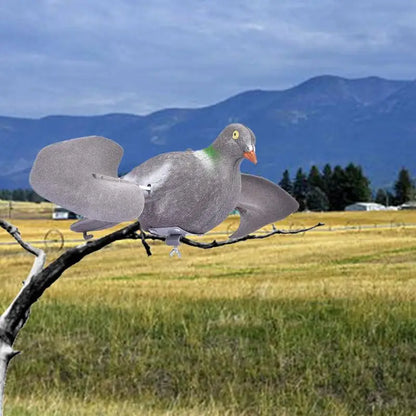 Outdoor Pigeons Motion Decoy Wind Decoy With Movable Wings For Hunting