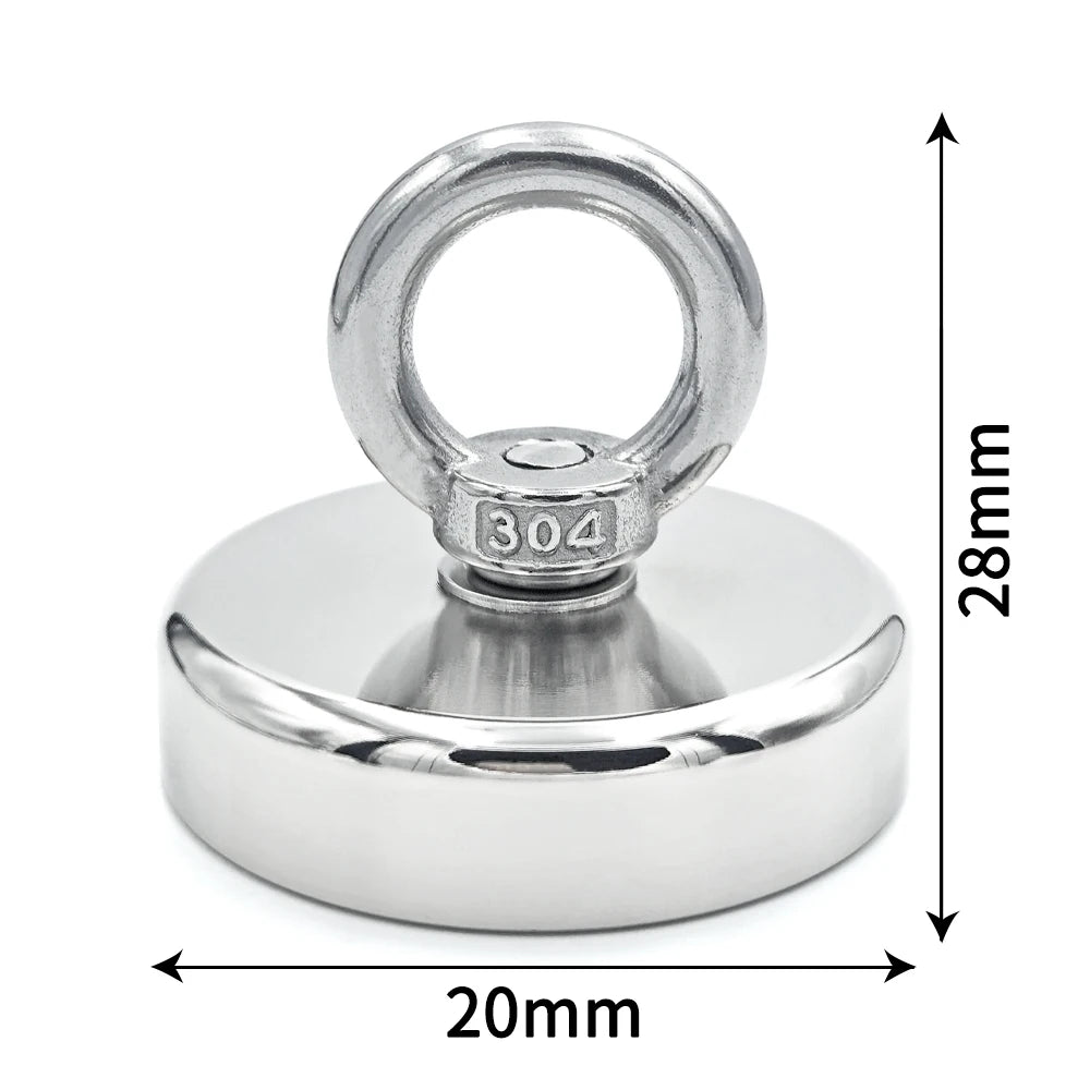 D16~D42mm Super Strong Neodymium Fishing Hook N52 Heavy Duty Rare Earth Neodymium