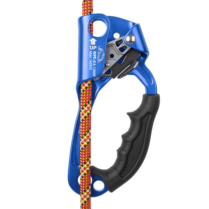 Hand Ascender Vertical Rope Ascender Rock Climbing Equipment 140kg Bearing Capacity