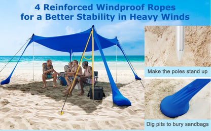 Camping Picnic Fishing Tent Outdoor Lawn Beach Leica Canopy Tent Portable Lawn Outdoor Sun Protection Cooling Large Size