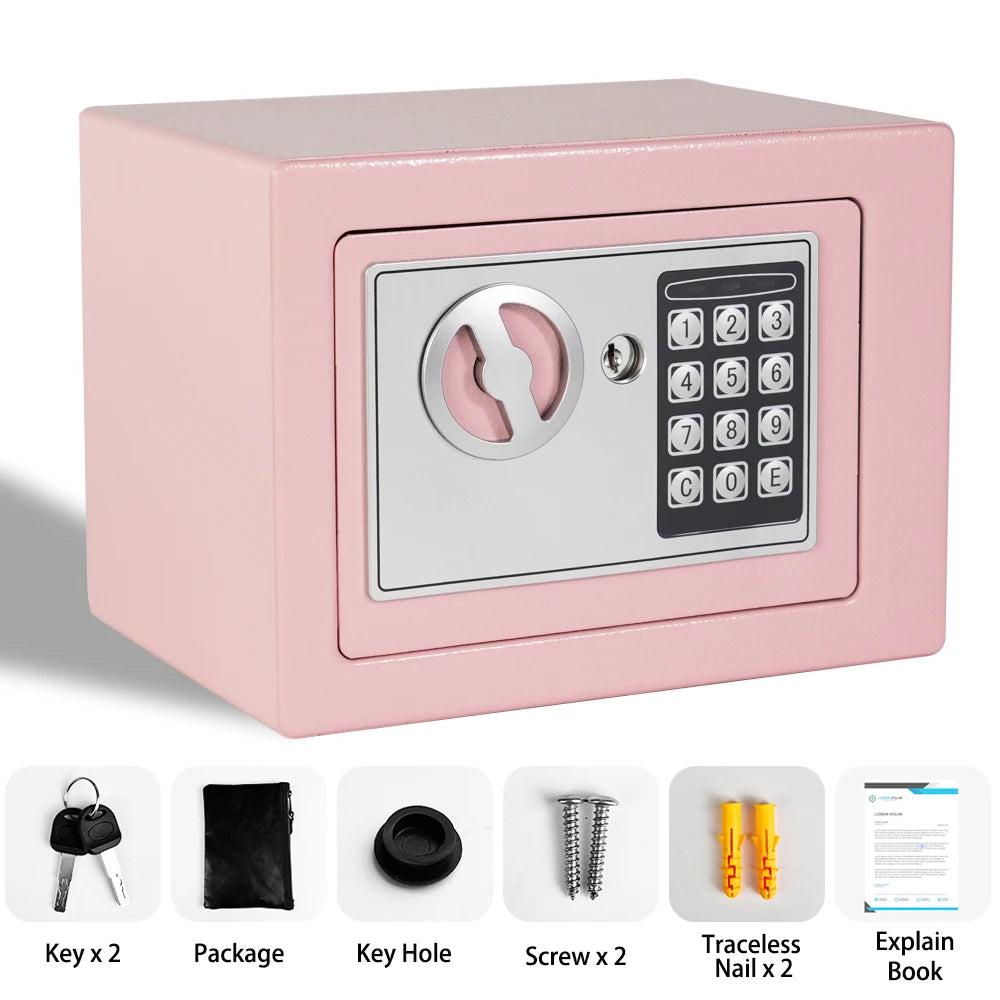 Ireproof Safes with Fireproof Money Bag Sensor Light Digital Keypad Home Safe