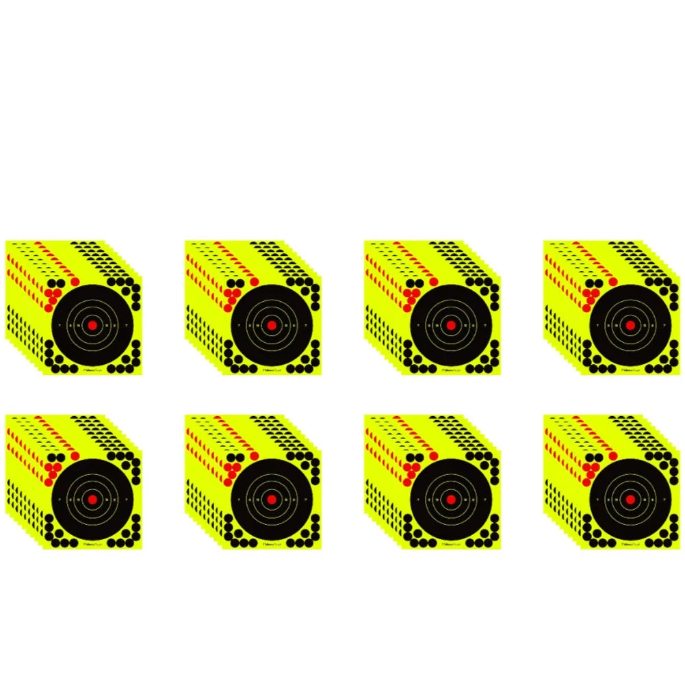 100-10PCS 8-inch Splatter Target High Visibility Adhesive Shooting Target Stickers Reactive