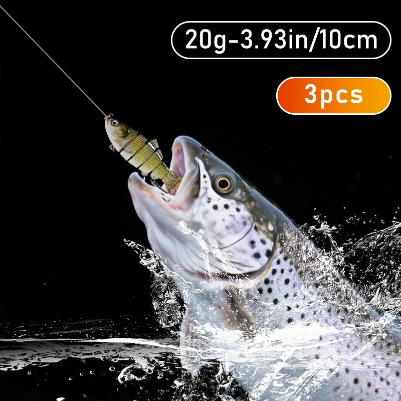 Jointed Hard Artificial Fishing Lures Bionic Crankbait Sinking Wobblers Sea Plastic Fishing Accessories
