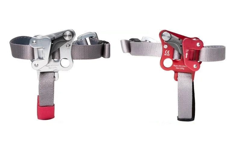 Outdoor Foot Ascender SRT Rock Climbing Riser With Pedal Belt Grasp Rope Gear Anti Fall Off Left Right Foot Ascend
