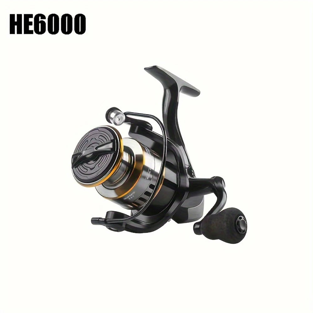 Spinning reels with metal spool and metal rocker arm, 5.2:1 gear ratio,