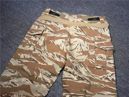 Desert Tiger Spotted Frog Suit Set, Outdoor Sports, G3 Frog Skin, Combat Pants, Training Suit, Gold, Tactical Top