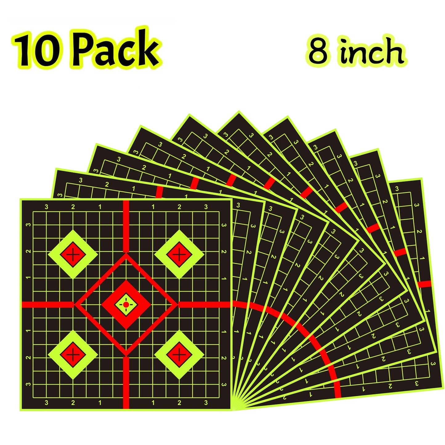 JOAXOR Splatter Adhesive Targets Stickers With Yellow Effect Square 12x12 Inch