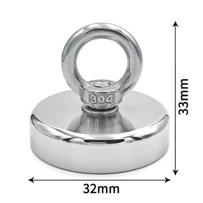 D16~D42mm Super Strong Neodymium Fishing Hook N52 Heavy Duty Rare Earth Neodymium