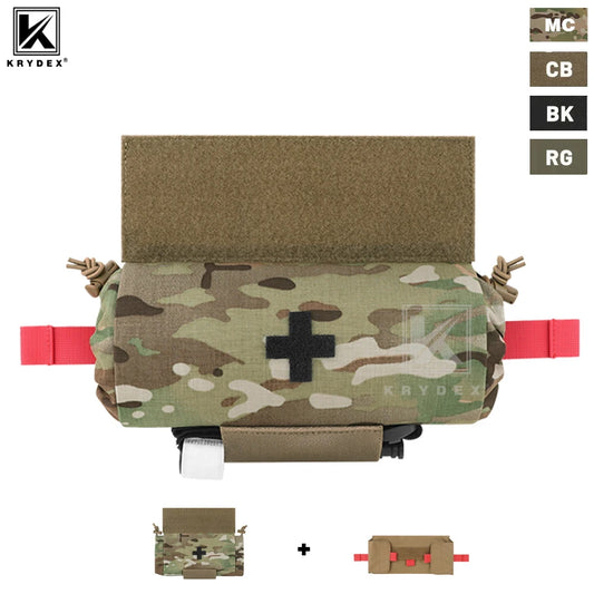 KRYDEX Tactical Roll Up Medic Pouch First Aid Trauma EMT