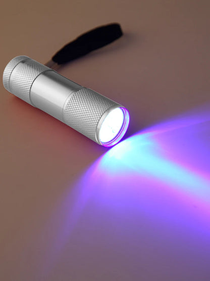 Mini Flashlight with Rope Professional Purple Light