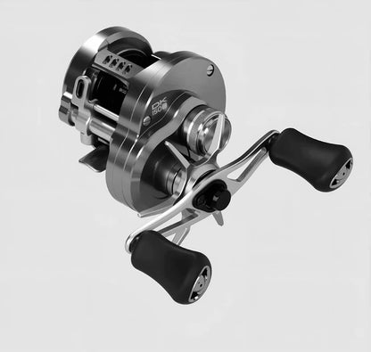 Kawa Fishing Reel Cast Drum Wheel DK100/150/200 Drag 7/15kg Casting Reel12+1BB Weigt 188/203g Metal Body Handle With Rubber Knob