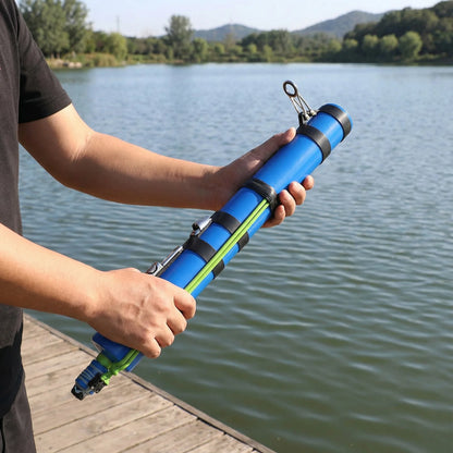Compact Fishing Catapult Rod Holder Reusable Precise Lure Launcher Fish Bait