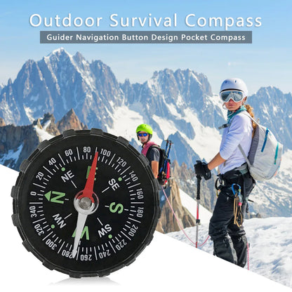 10-1PCS Mini Compass 45MM Portable Handheld Compass Outdoor Camping Hiking Travel Emergency Survival Navigation Tool
