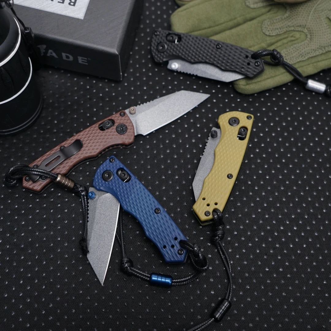 BM 290 model outdoor small knife, multifunctional folding knife, outdoor camping and fishing,