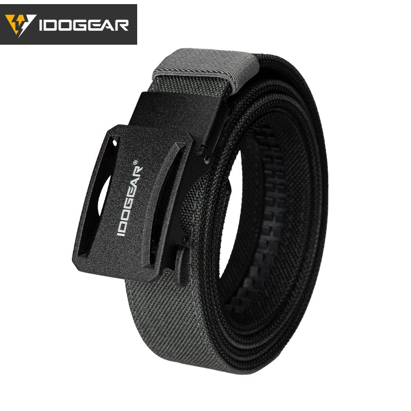 IDOGEAR Tactical Ratchet Belt 1.25” EDC Gun Belt Heavy-Duty Nylon CCW Belts