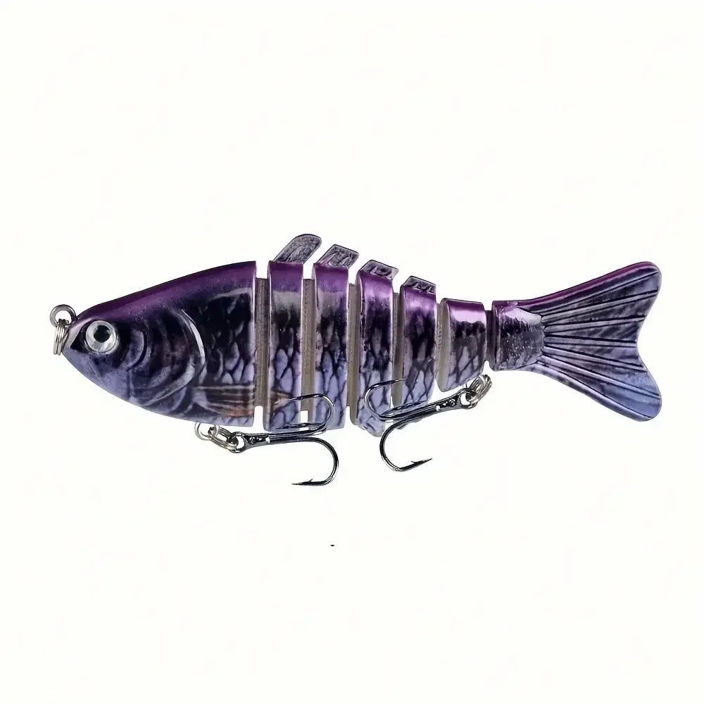 5pcs Multi Jointed Bait 7-Segment Fishing Lures  Bionic Wobbler