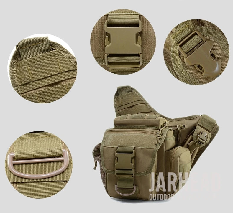 Outdoor Waterproof Durable Men Climbing Chest Shoulder Bag