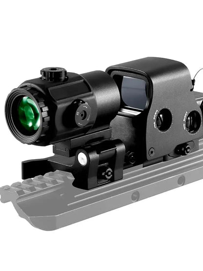 Tactical Airsoft G43 3X Magnifier 558 553 EXPS3 Red Dot Combo Scope Optics QD Mount Fit 20MM Rail Mount