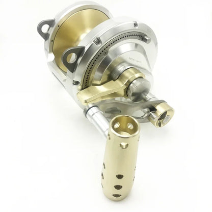Big Boat Fishing Reels, Sea Saltwater Windlass, Slow Jigging Reel, Metal Coil, MT50 Max Drag 30 Kg Brake Casting Wrap Drums the