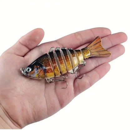 5pcs Multi Jointed Bait 7-Segment Fishing Lures  Bionic Wobbler