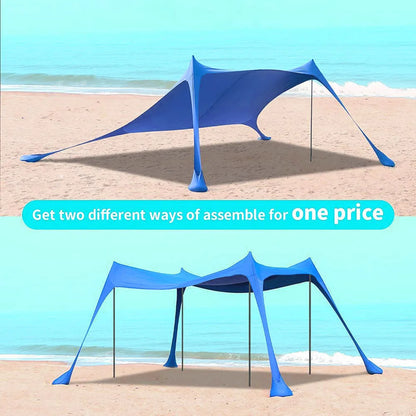 Camping Picnic Fishing Tent Outdoor Lawn Beach Leica Canopy Tent Portable Lawn Outdoor Sun Protection Cooling Large Size