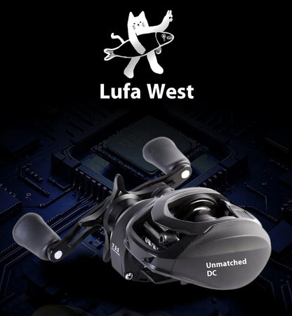 New Lufaxi Unparalleled 7.1: 1 Baitcast Fishing Reels DC 160g Electronic Brake All-metal Bait Cast