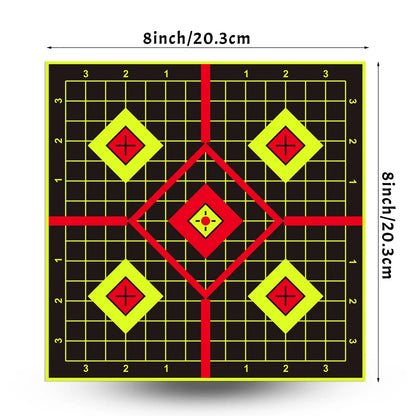 JOAXOR Splatter Adhesive Targets Stickers With Yellow Effect Square 12x12 Inch