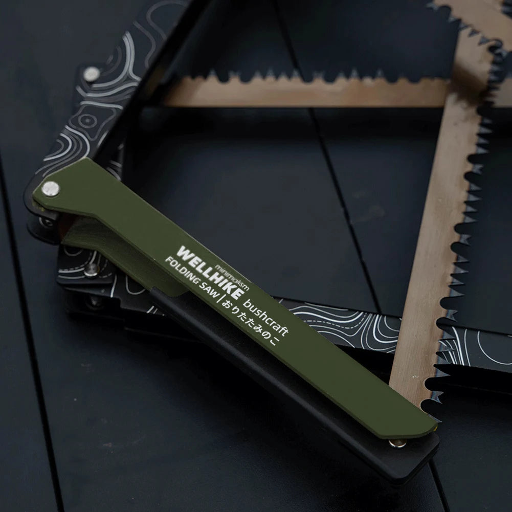 Folding Saw with Storage Bag Portable Wood Saw Aluminum Alloy Camping