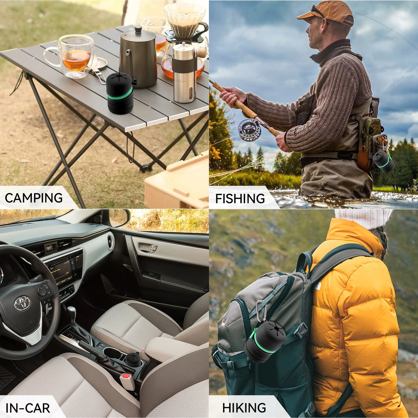 Fly Fishing Box Foldable Silicone Boxes With Zipper Portable Multifunctional Trash Can With Carabiner Clips Fishing Accessories