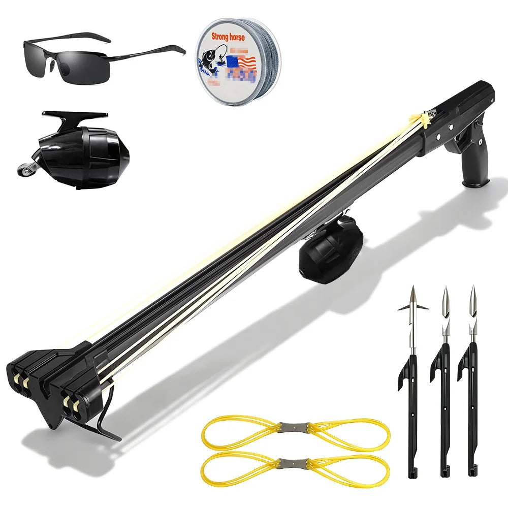 Fishing Slingshot Rod with Reel   Aluminum  Fishing Device