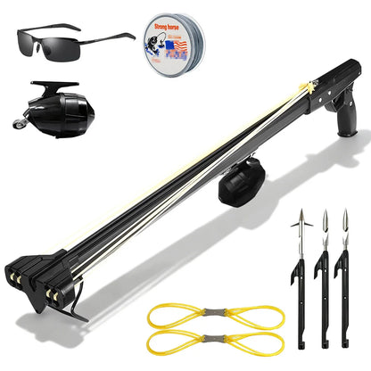 Fishing Slingshot Rod with Reel   Aluminum  Fishing Device