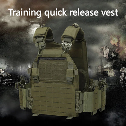 Outdoor training vest multi-functional MOLLE expansion convenient quick release vest waterproof and wear-resistant