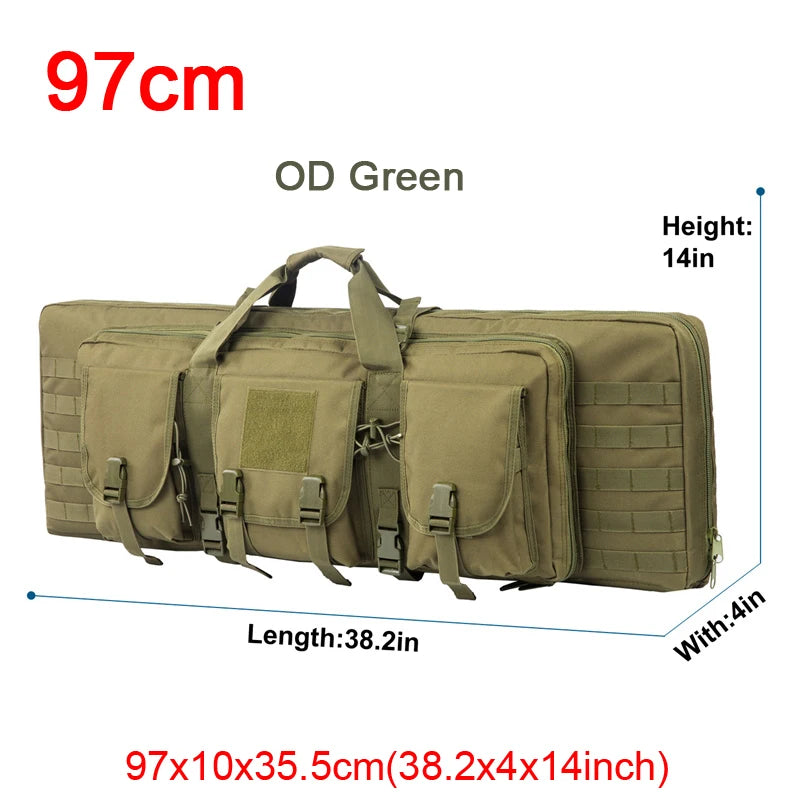 LQARMY 32 38 42 48 inch Double Rifle Case  Airsoft Gun Case