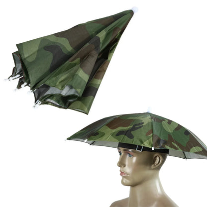 Outdoor Foldable Head Umbrella Hat