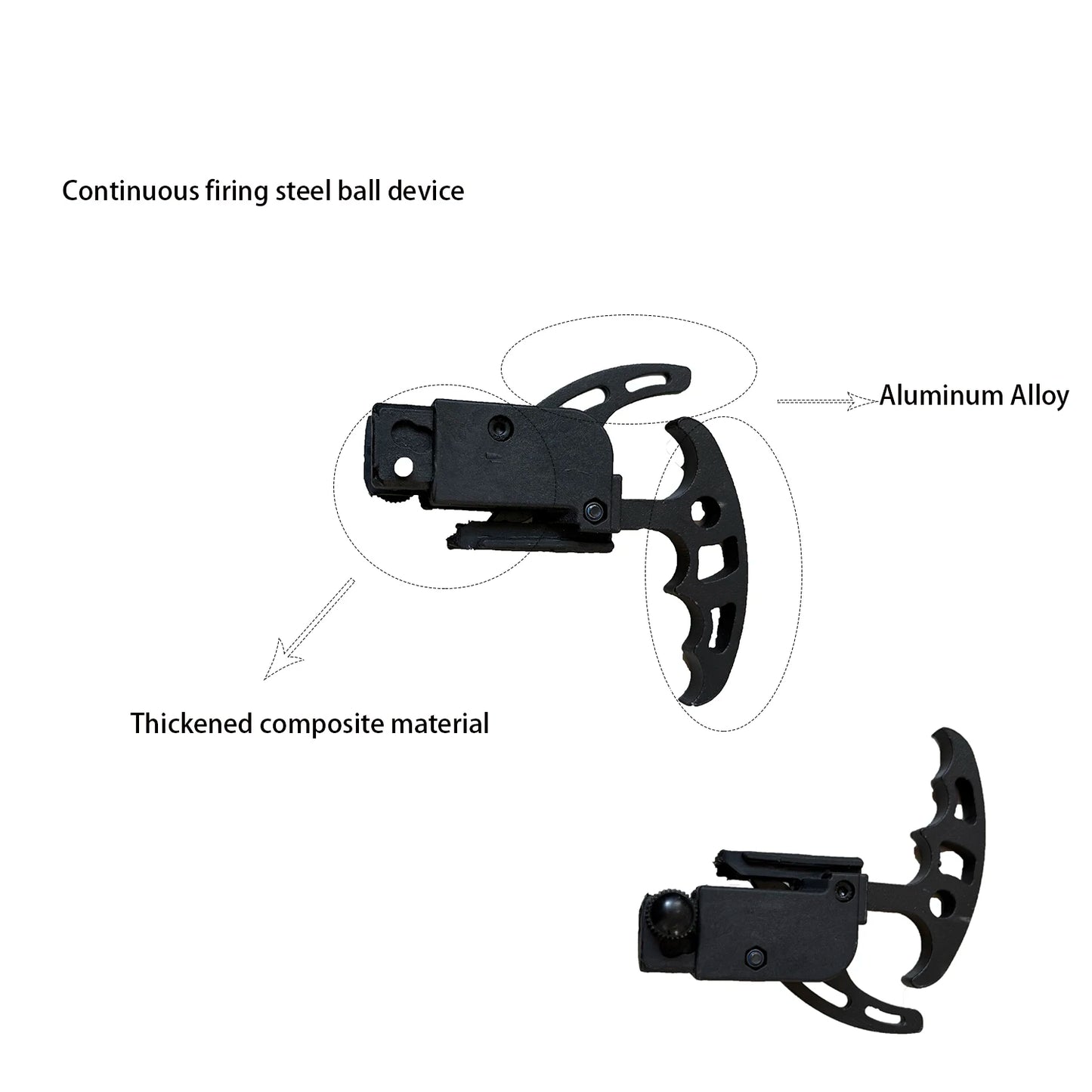 Powerful Slingshot Compound Bow Metal Hunting Catapult Continuous Fire Accessories Steel Ball Arrow Fishing Shooting Recurve Bow