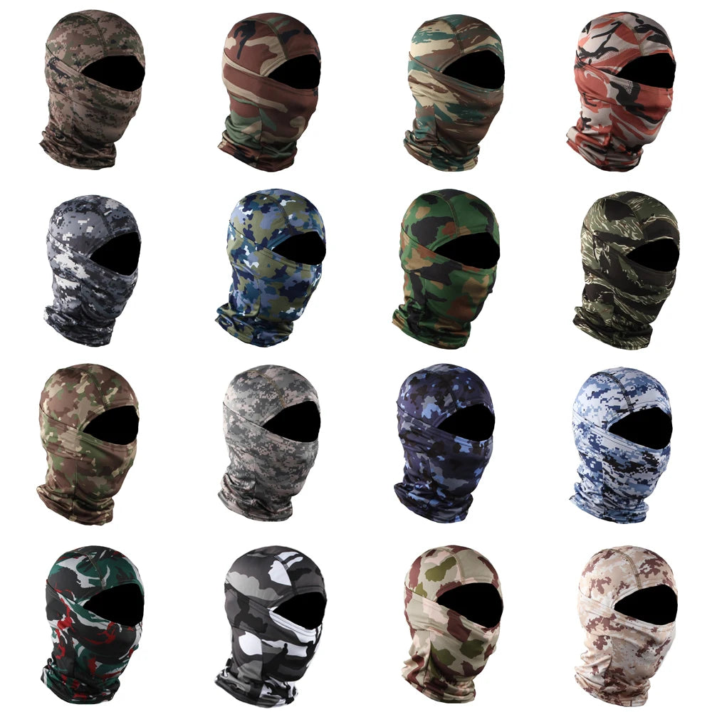 Tactical Fishing Balaclava Hood Full Face Mask Scarf Neck Gaiter