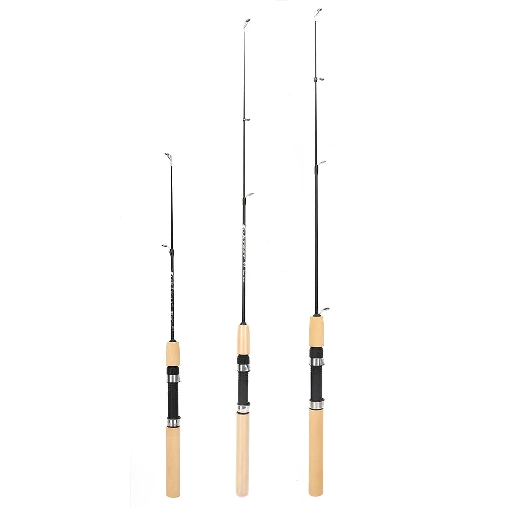 60/80/100cm Ice Fishing Pole Portable Carbon Fish Pole Light Weight