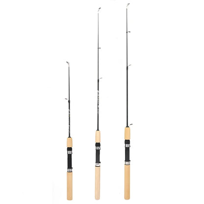 60/80/100cm Ice Fishing Pole Portable Carbon Fish Pole Light Weight