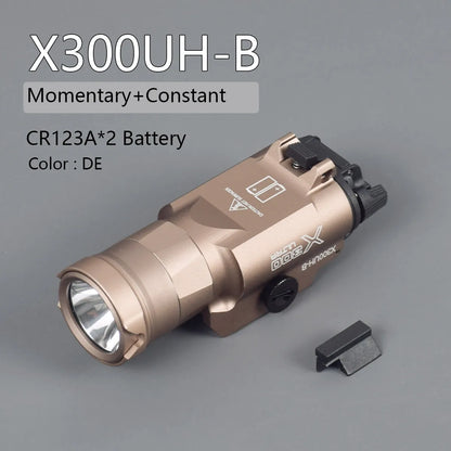 Tactical SureFire LOGO X300 Ultra XH35 X300UH-B Weapons Gun Light Lanterna Torch For Airsoft Pistol G17 G18 G19 G22 20mm Rail