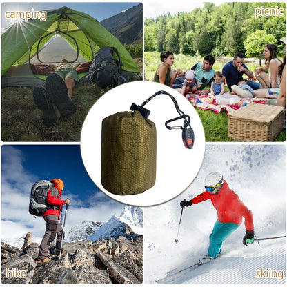 2-5PCS Waterproof Thermal Emergency Sleeping Bag Portable Bivy Sack Survival Blanket Bags Windproof for Camping Hiking Outdoor