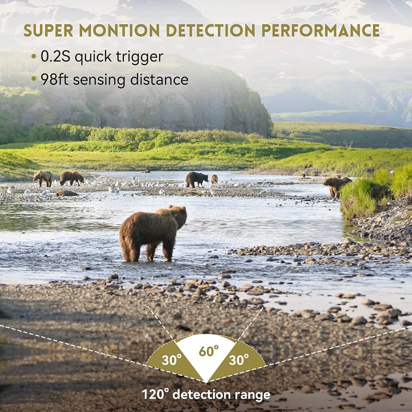 50MP 4K Solar Panel Hunting Camera Infrared Night Vision Monitoring Wildlife Trap Trail Camera Video Photo Recorder Cam