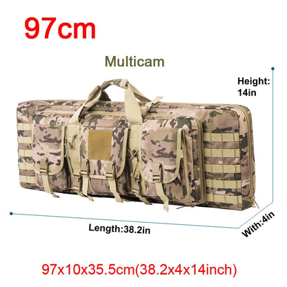 LQARMY 32 38 42 48 inch Double Rifle Case  Airsoft Gun Case