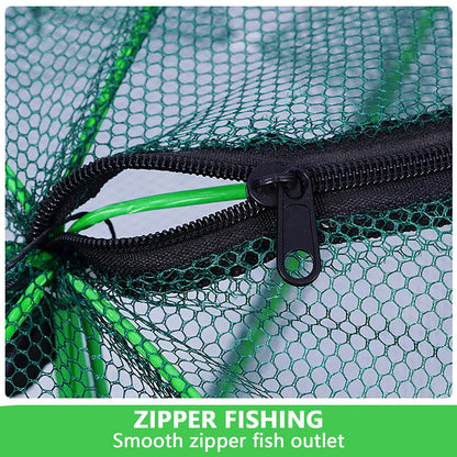 Folding lobster cage 2025  fish shrimp crayfish crab fishing net nylon material