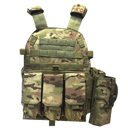 Nylon Tactical Vest Body Armor Hunting Carrier Airsoft Accessories CS Combat MOLLE Camo Military Army Vest for Outdoor Hunting